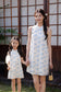 月夕 Spring Bloom Oriental Pearl Cheongsam Dress - Blue