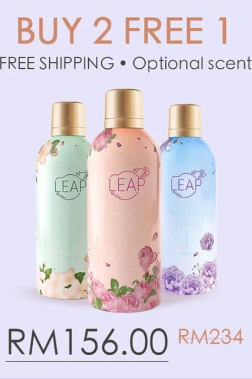 LEAP  CLOUD MOUSSE BODY WASH (BUY 2 FREE 1)