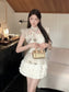 Ruffled Elegance Qipao