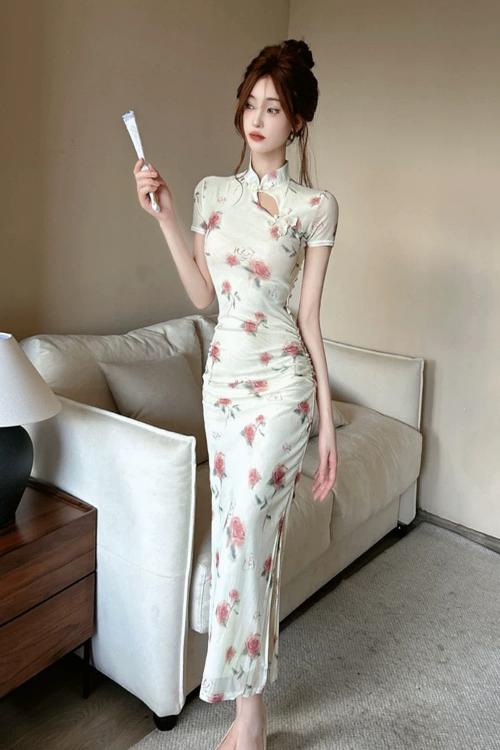 Whispers of Spring Qipao