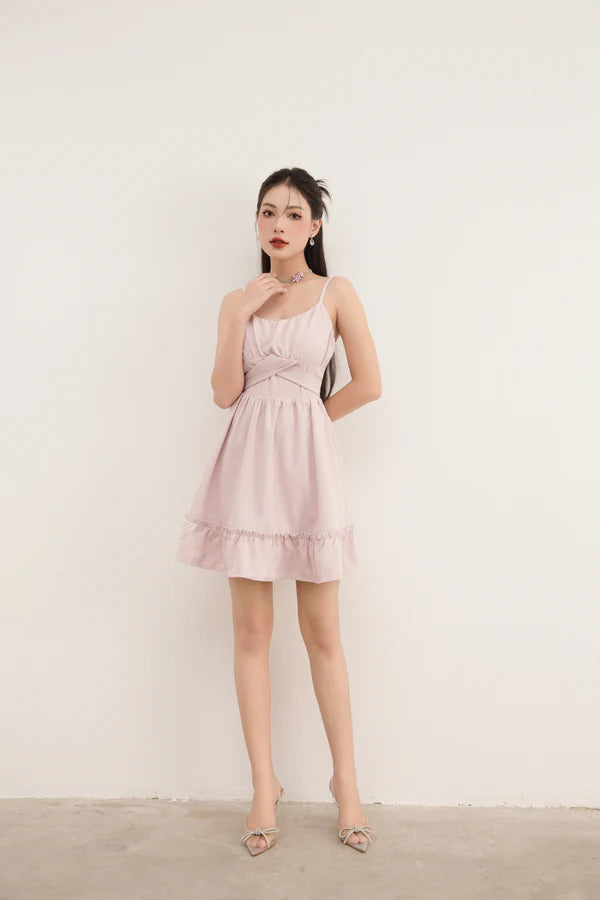 Jesminlia Babydoll Dress - Baby Pink