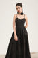 Zoilia Tiered Maxi Dress in Black