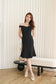 Mikaylia Off-Shoulder Dress in Black