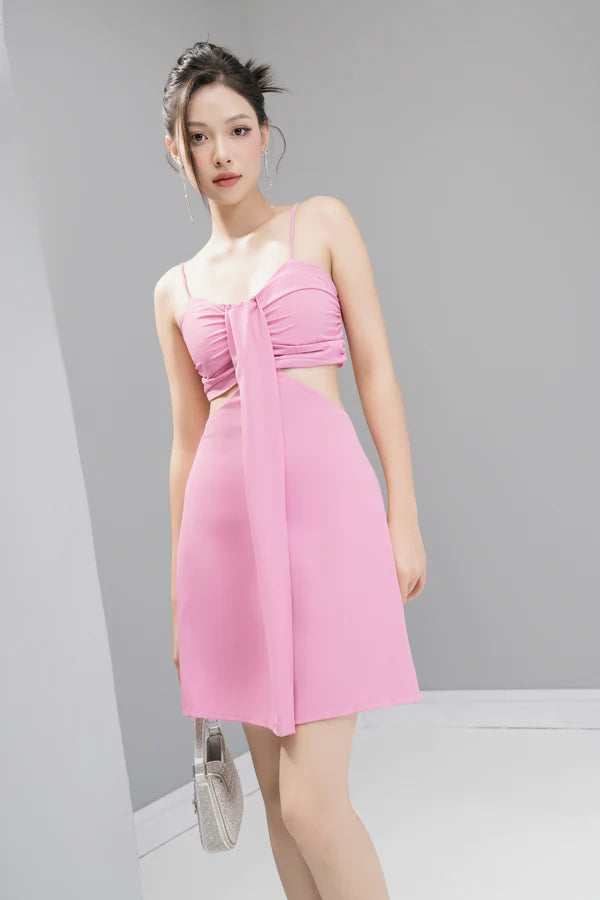 Kashlia Cut Out Dress - Pink