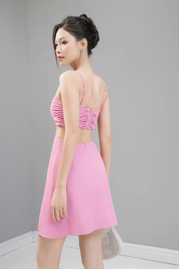 Kashlia Cut Out Dress - Pink