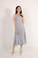 Euylia Pleated Midi Dress in Beau Blue