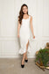 JODILIA MERMAID DRESS IN WHITE