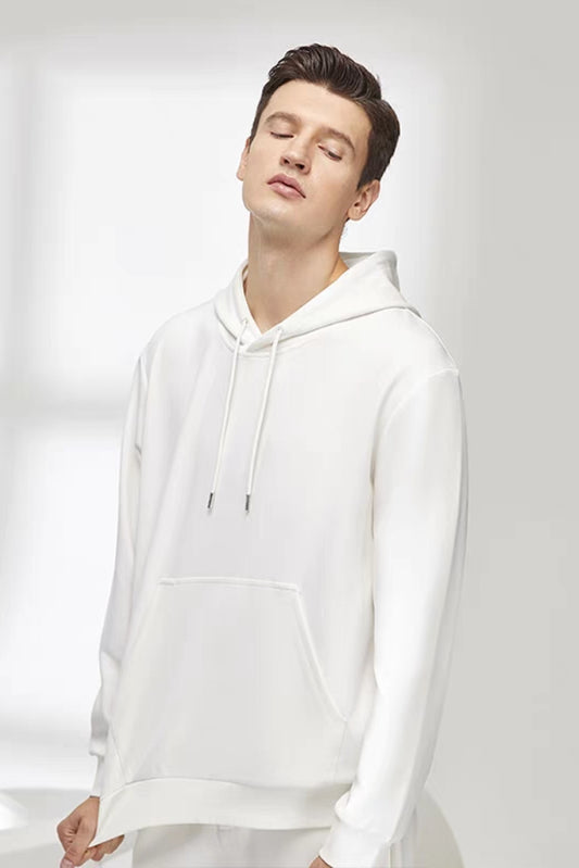 白小T 水云棉连帽卫衣