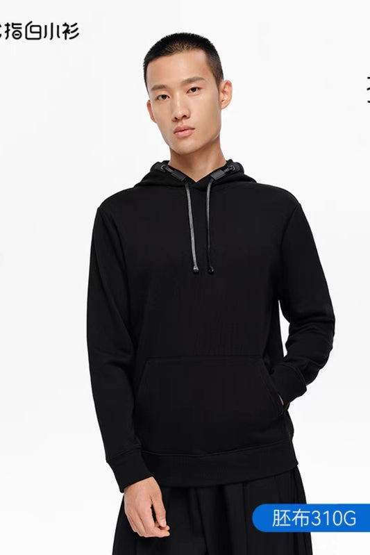 白小T 水云棉 开衫连帽外套