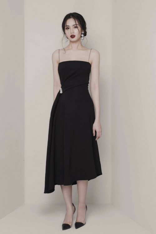 CAMILLE 绉纱连衣裙